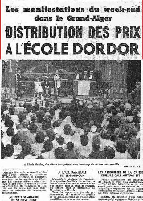DISTRIBUTION DES PRIX - JUIN 1959