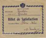 Attilio Flori, billet de satisfaction, 1941-42